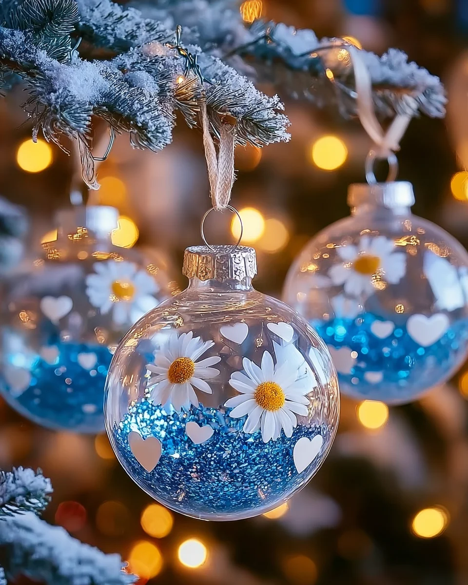 Baking Soda Winter Ornaments