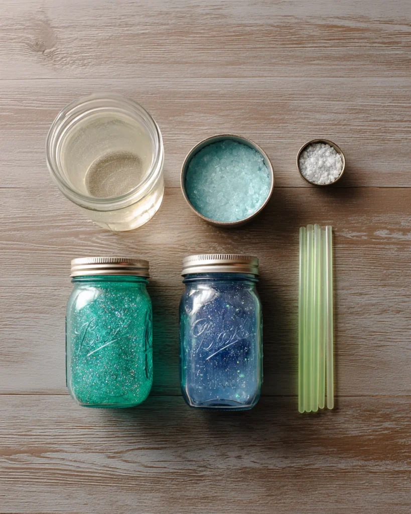 codinofouad flat lay of fresh Materials for 1 mason jar 16 oz 5c9a1e26 d824 4613 88f9 52f1a1b9d859 0