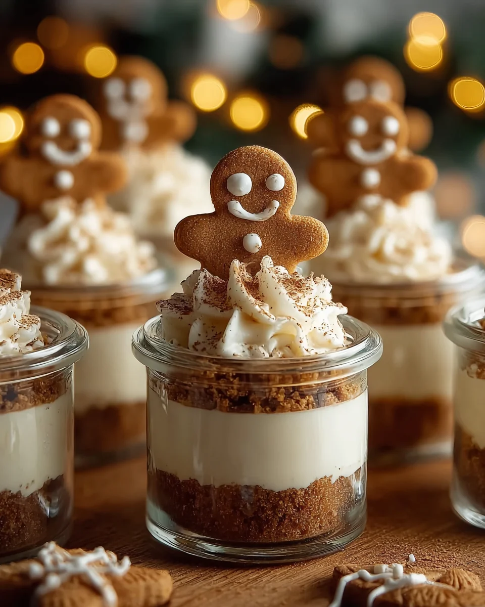 No-Bake Gingerbread Cheesecake Cups