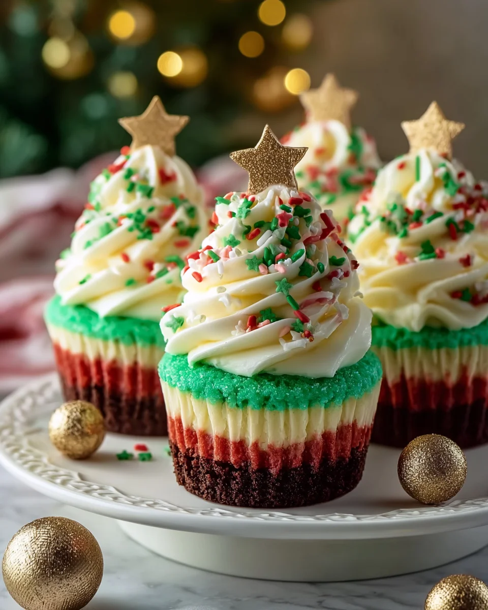 Mini Christmas Oreo Cheesecakes