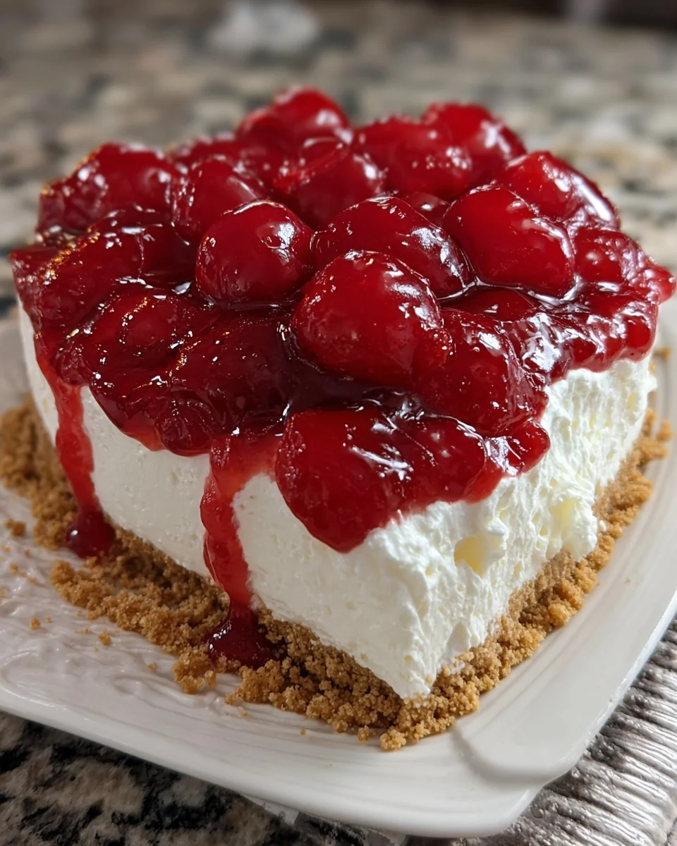 No-Bake Cherry Cheesecake
