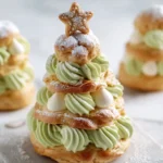 Christmas Tree Cream Puffs