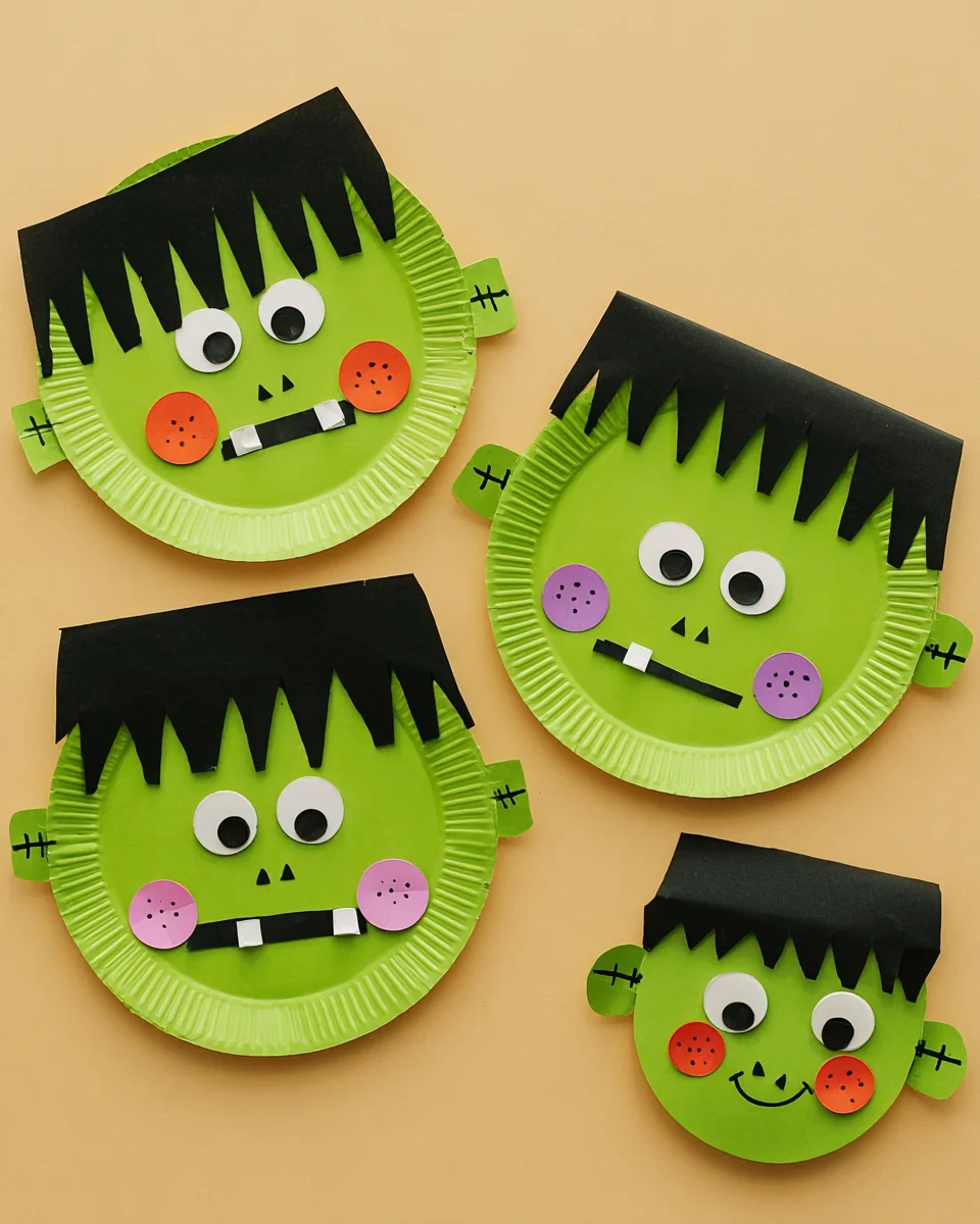 Frankenstein Paper Plate Craft