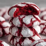 Red Velvet Crinkle Cookies