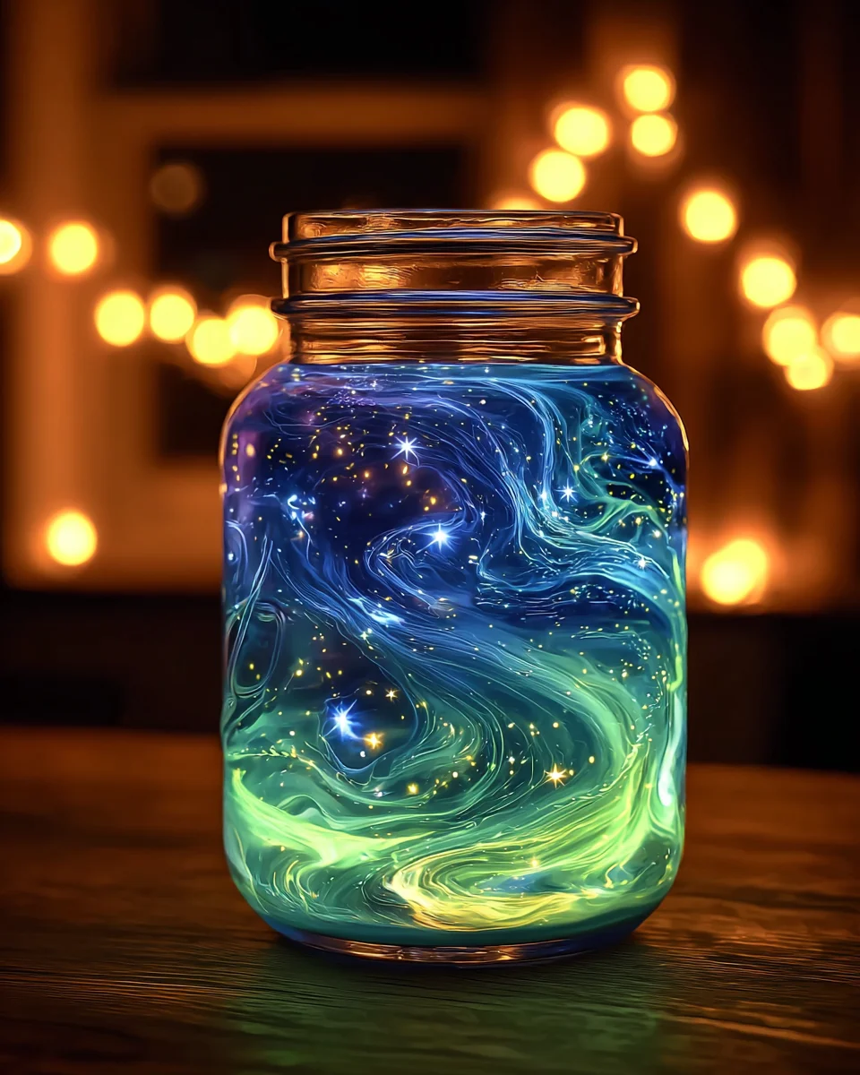 GLOW-IN-THE-DARK Fireworks in a Jar