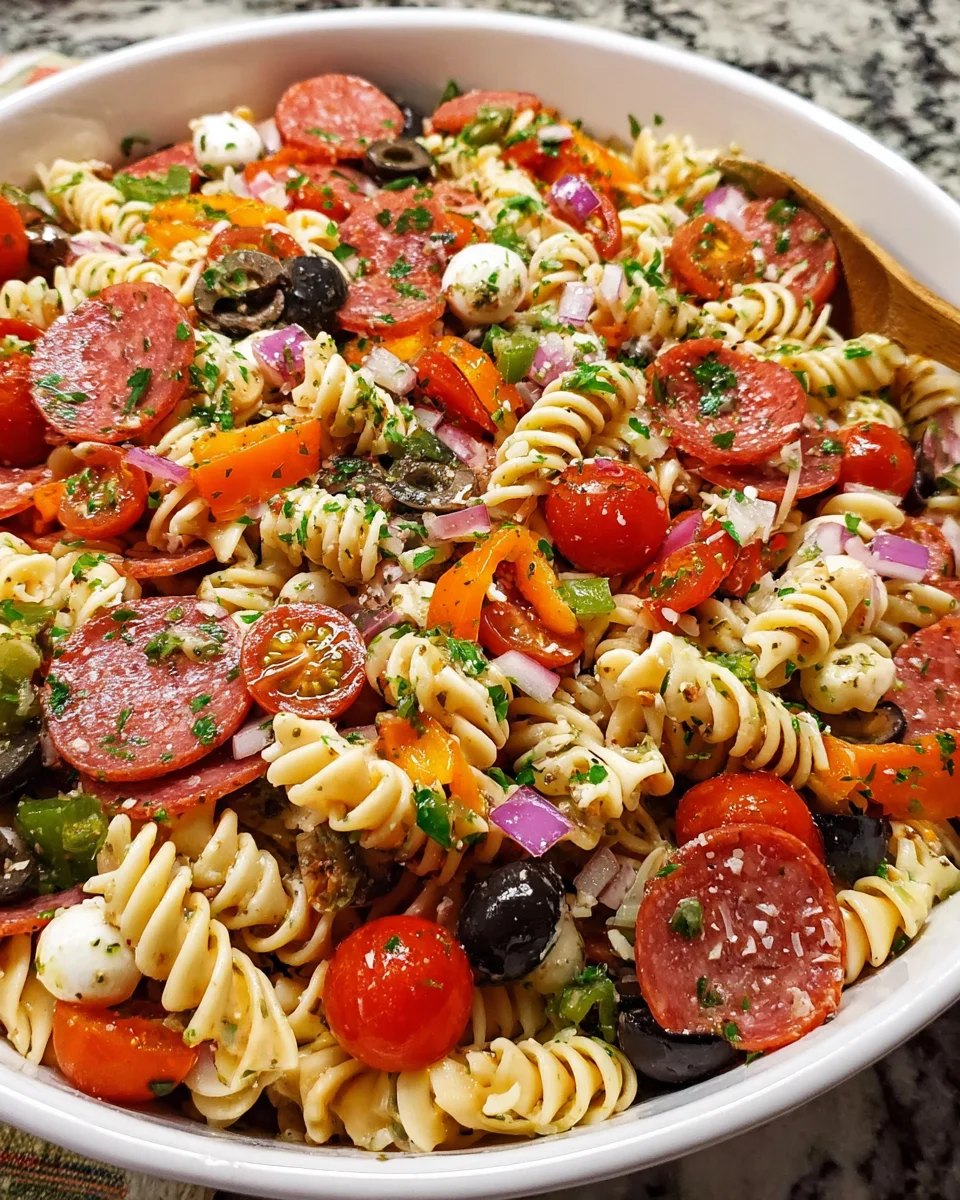 Italian Dressing Pasta Salad