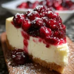 Christmas Cheesecake Cranberry Jam
