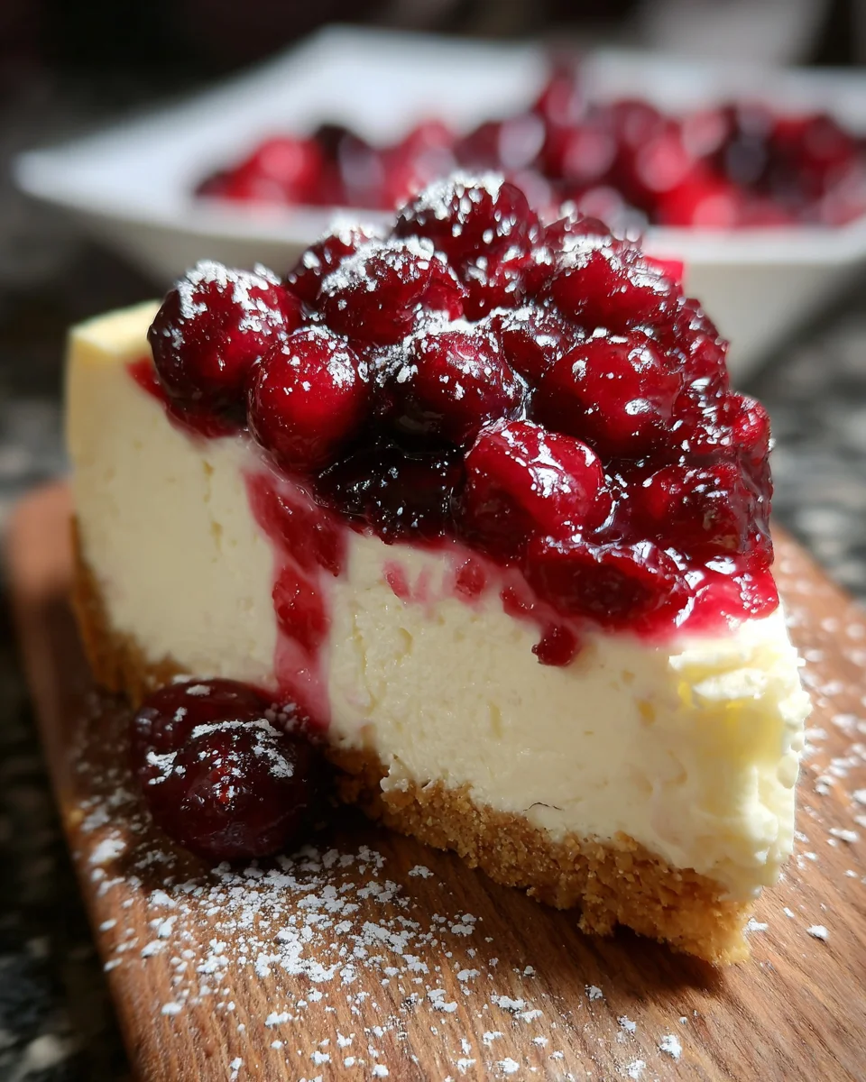 Christmas Cheesecake Cranberry Jam