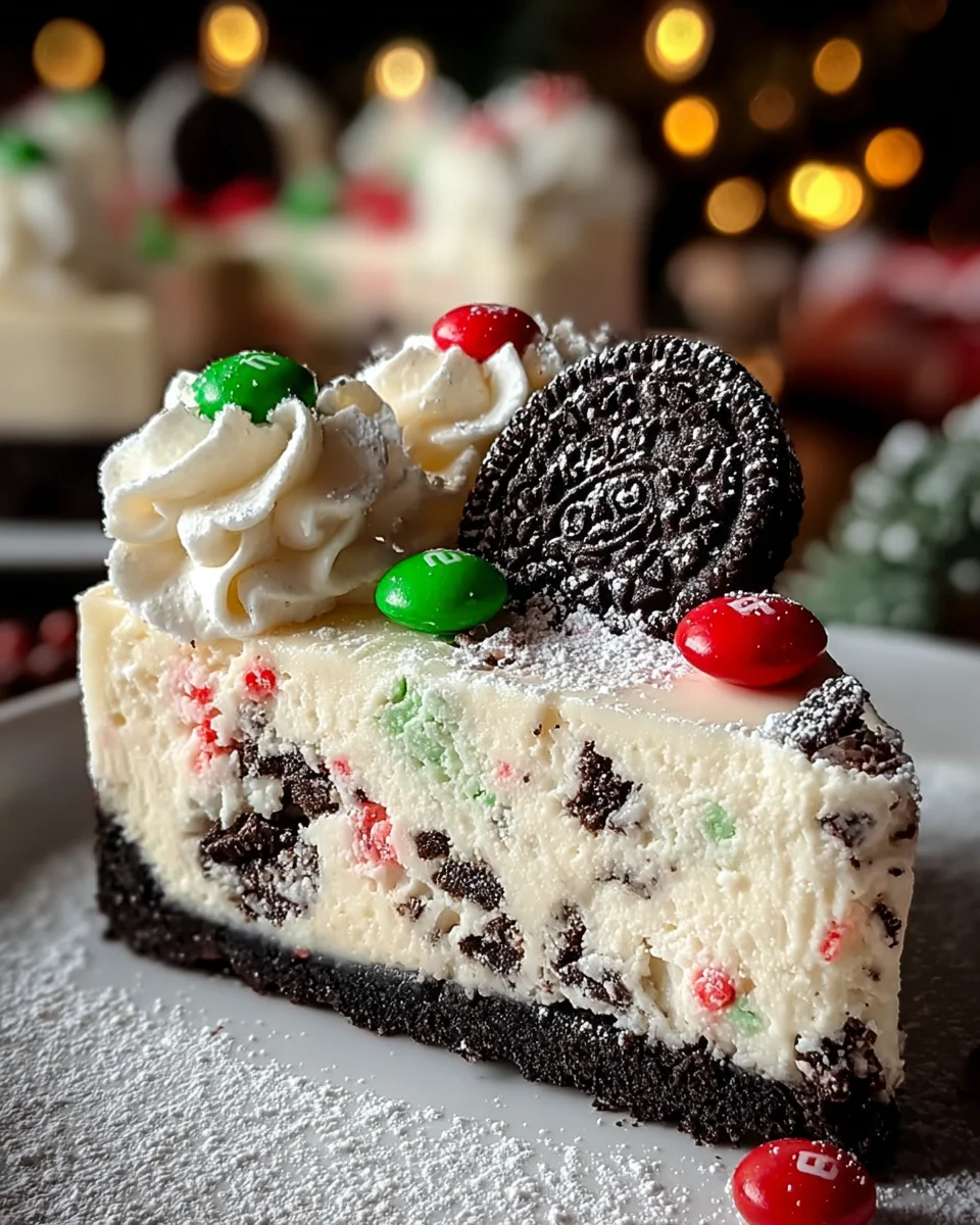Christmas Oreo Cheesecake