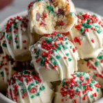 Christmas Tree Cake Truffles