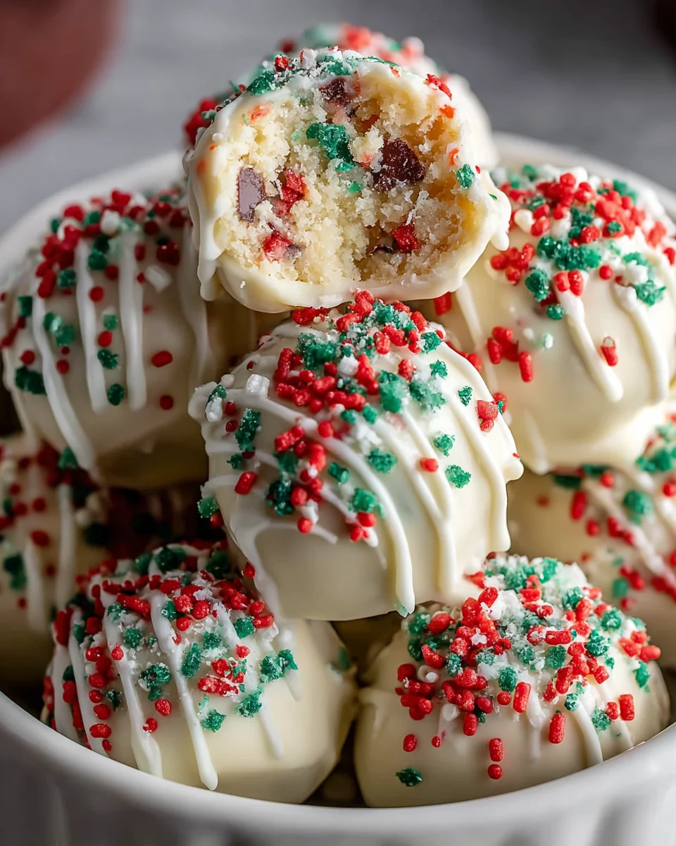 Christmas Tree Cake Truffles