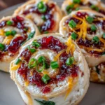 Cranberry Pepper Jelly Pinwheels