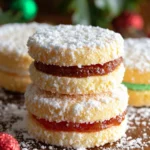 Christmas Shortbread Sandwich Cookies