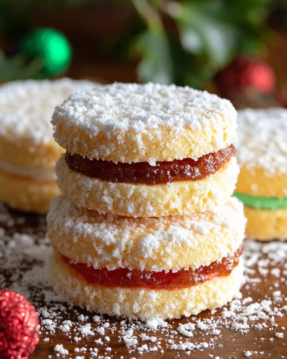 Christmas Shortbread Sandwich Cookies