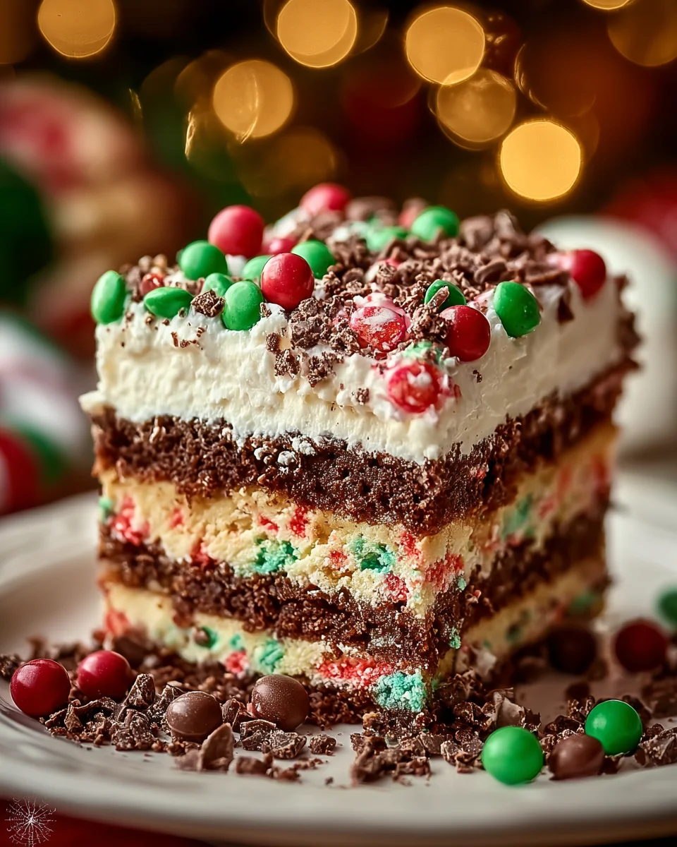 Christmas Cookie Lasagna
