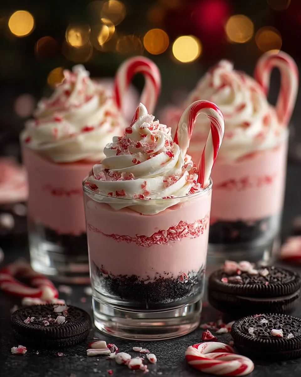 No Bake Peppermint White Chocolate Cheesecakes