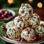 Christmas Cranberry Walnut Cheese Balls