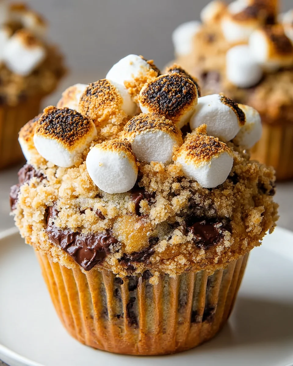 S’mores Chocolate Chip Muffins