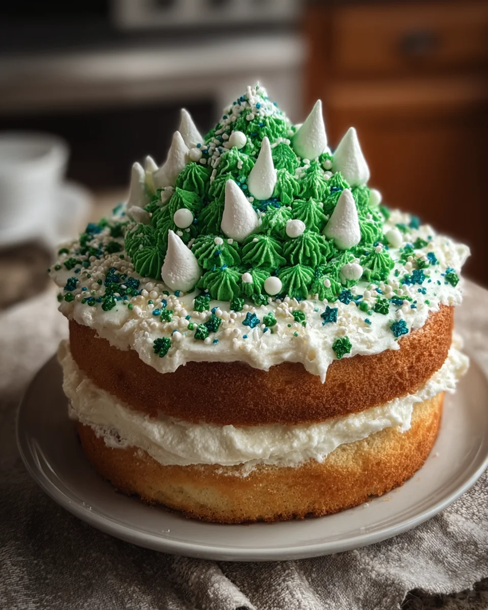 Christmas Tree Cake Fluff