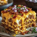 Bacon Cheeseburger Pan Lasagna