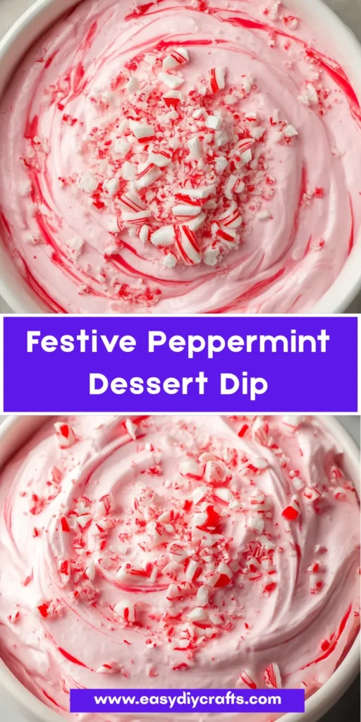 Festive Peppermint Dessert Dip 5 Your paragraph text 1
