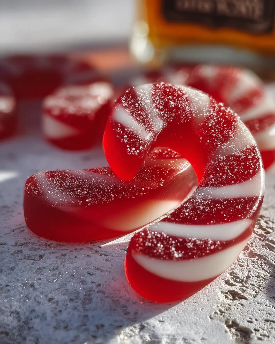 Candy Cane Fireball Gummies