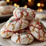 Cool Whip Christmas Crinkle Cookies