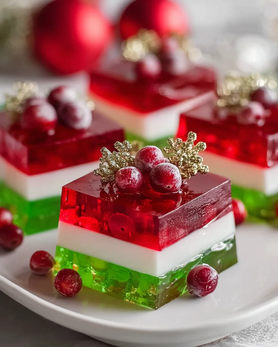 Easy Layered Christmas Jello