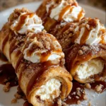 Cinnamon Roll Cheesecake Chimichangas