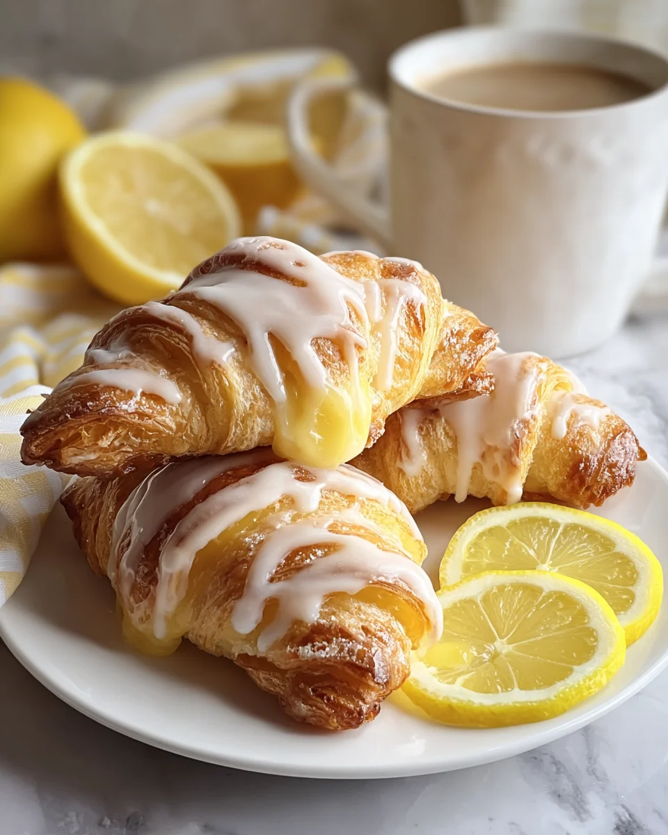 Lemon Cream Cheese Crescent Rolls