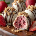 Strawberry Velvet Cheesecake Truffles