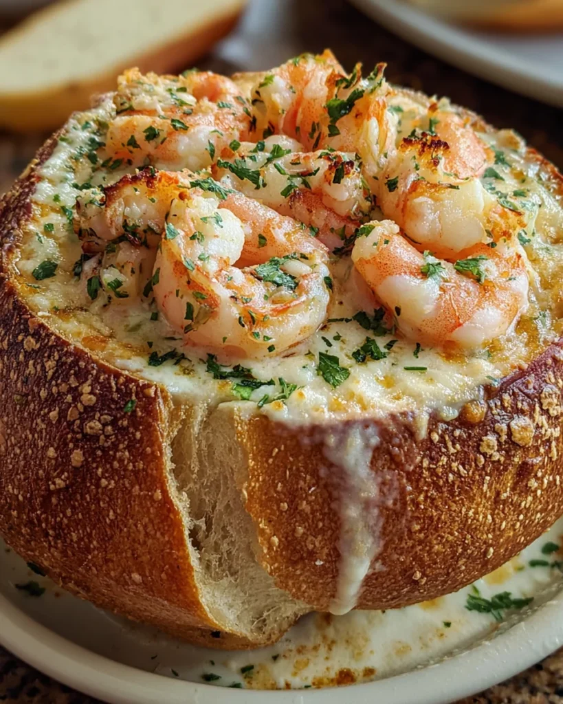 Stuffed Seafood Bread Bowl