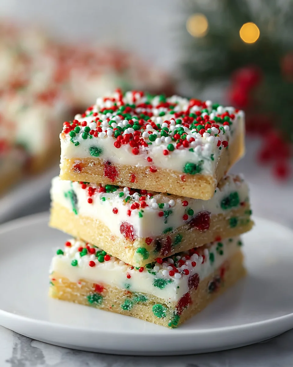 Christmas Sugar Cookie Bars