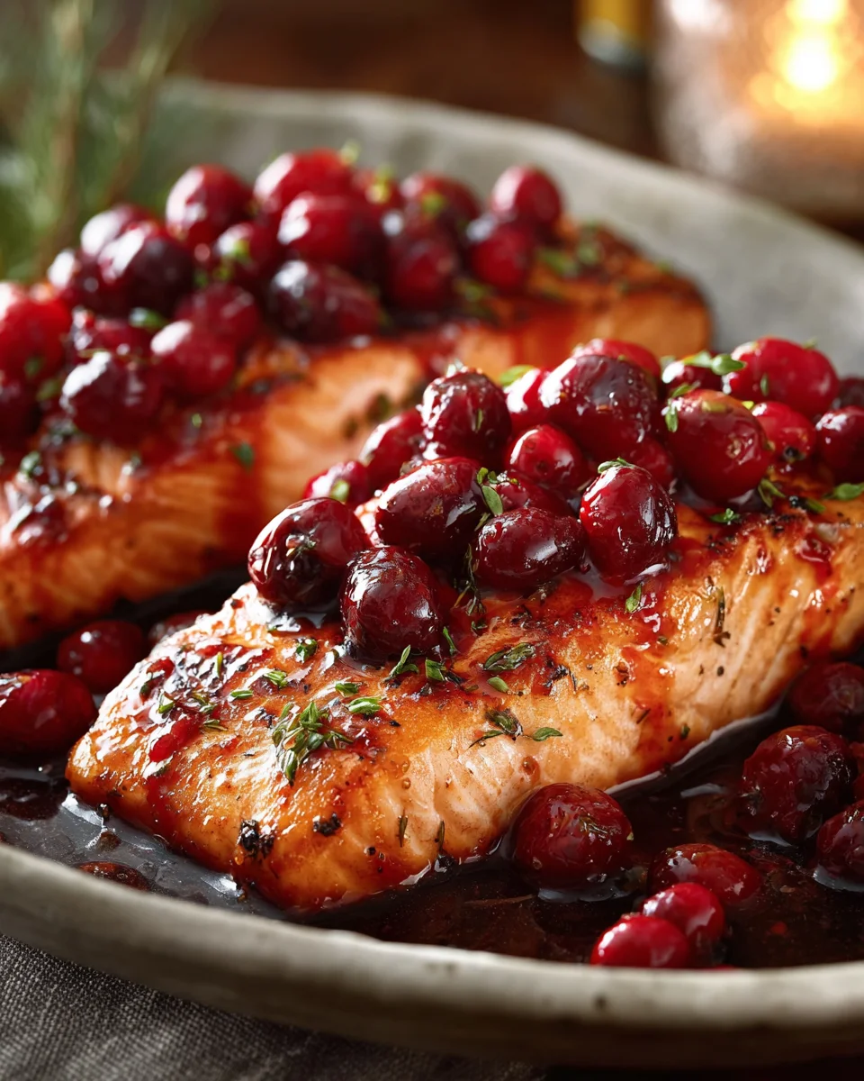 Cranberry Glazed Salmon