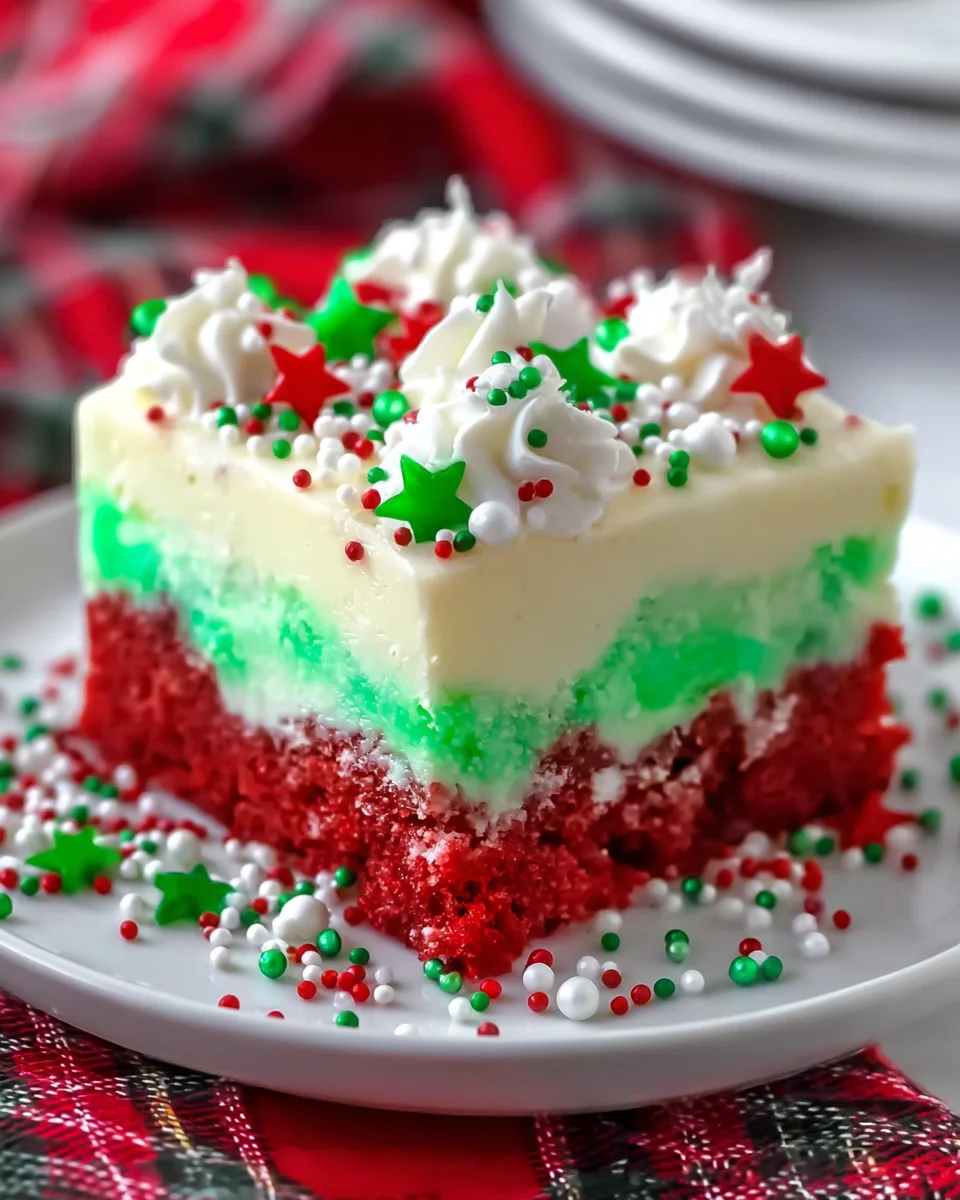 CHRISTMAS POKE CAKE