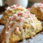 Peppermint White Chocolate Scones