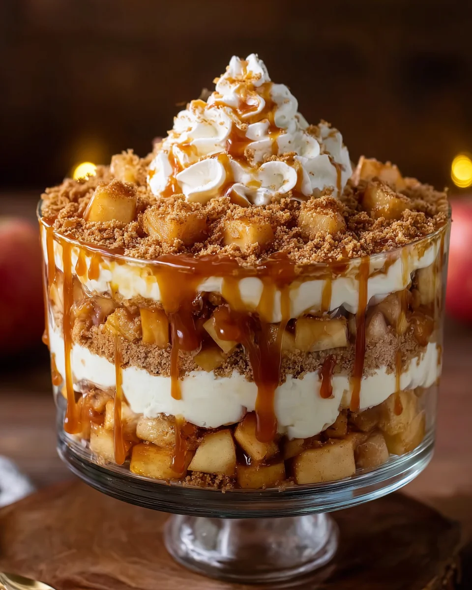 Caramel Apple Cheesecake Trifle
