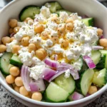 Cottage Cheese Chickpea Salad Bowl