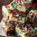 Easy Christmas Fudge Sprinkles