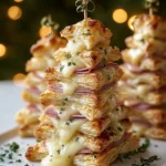 Stacked Puff Pastry Christmas Trees