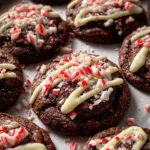 Chocolate Peppermint Bark Cookies