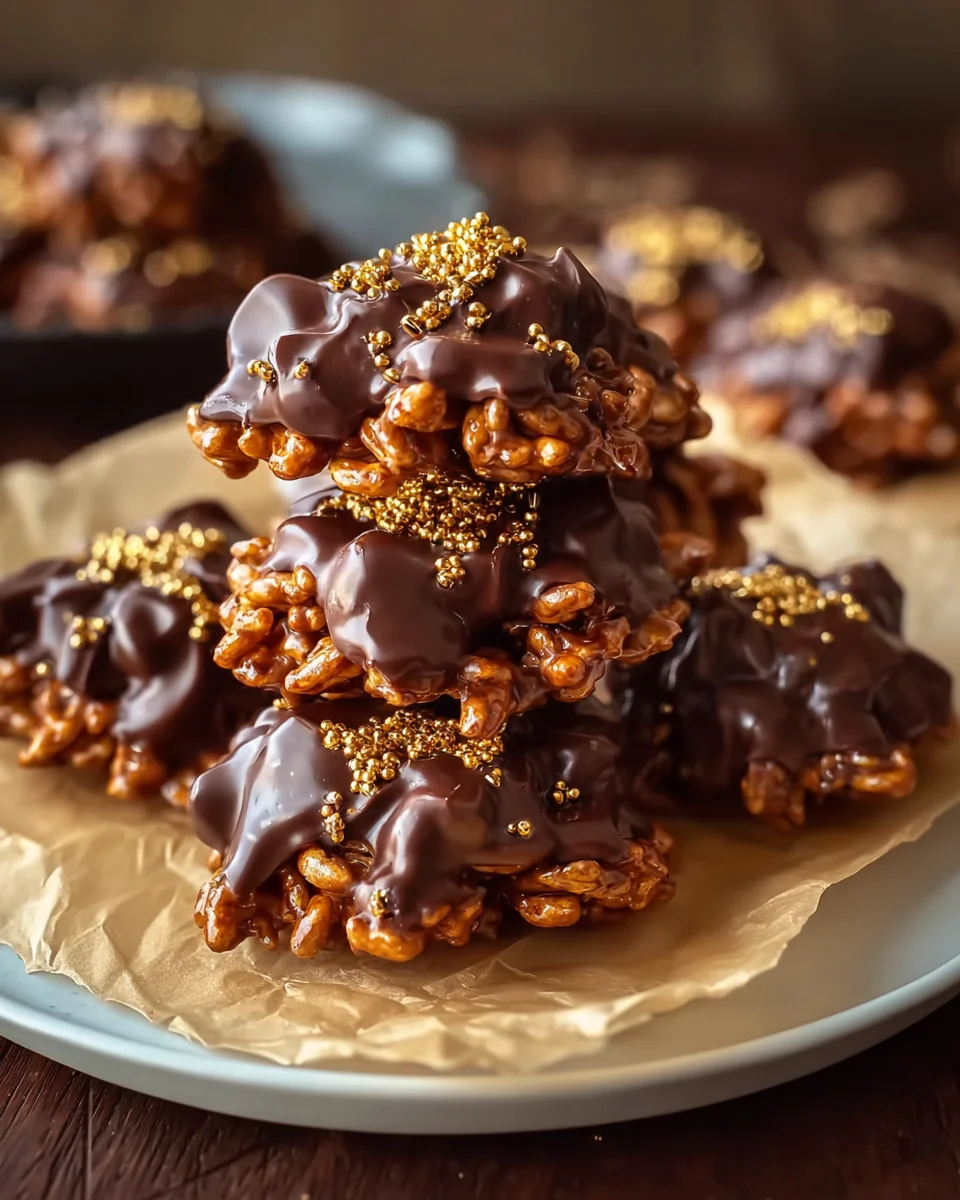 Chocolate-Dipped Caramel Star Crunch Cookies