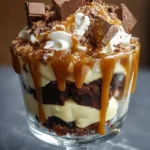 Caramel Cheesecake Brownie Trifle Delight