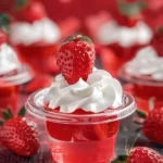 Santa Hat Jello Cups