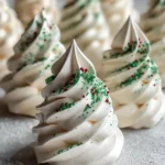 Christmas Tree Meringue Cookies
