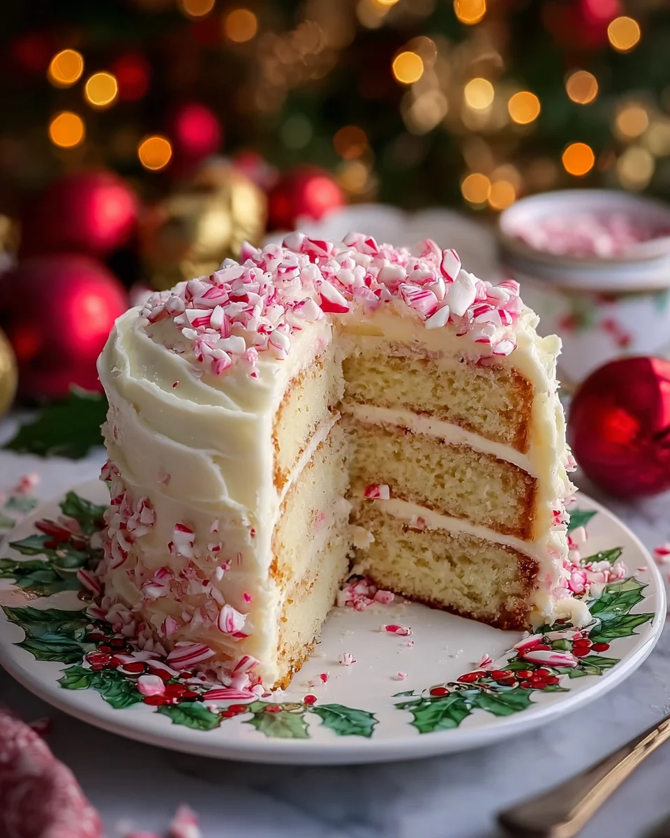 Festive Peppermint Cake