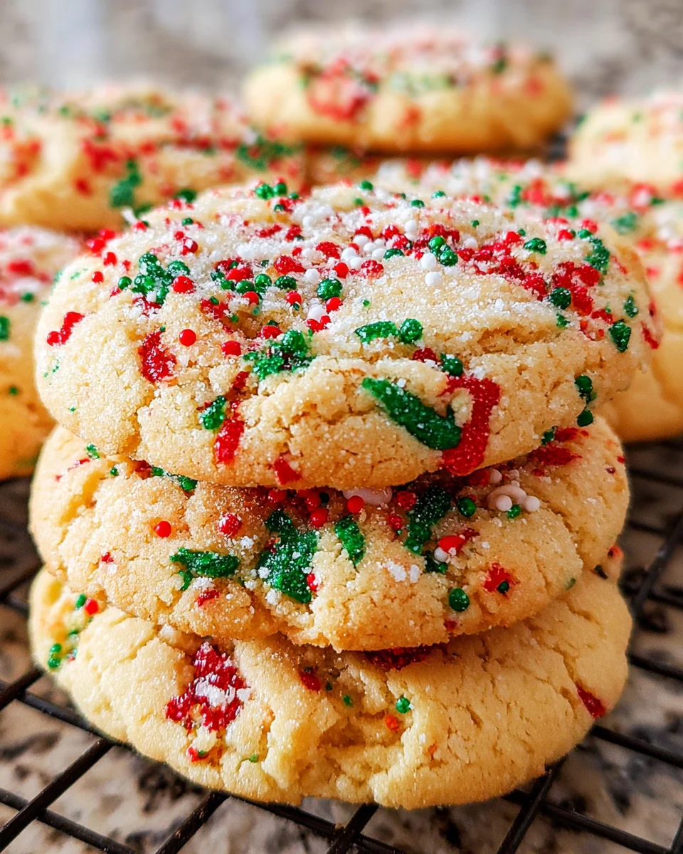 Christmas Sprinkle Sugar Cookies
