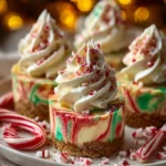 No-Bake Christmas Mini Cheesecakes