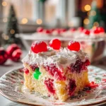 Christmas Cranberry Poke Cake