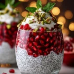 Christmas Ricotta Chia Pudding Parfaits